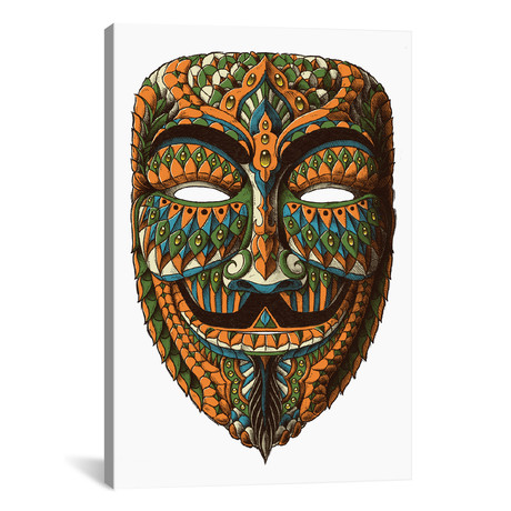 Anonymous Mask In Color II // Bioworkz (26"W x 18"H x 0.75"D)