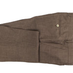Teramo Birdseye Wool Blend Double Breasted Suit // Brown (Euro: 50)