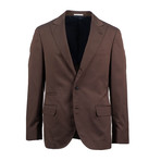 Trani Wool Blend Suit // Brown (Euro: 44)