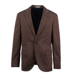 Tivoli Wool Blend Suit // Brown (Euro: 46)