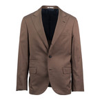 Matera Wool Blend Suit // Brown (Euro: 50)