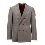 Legnano Cotton Double Breasted Suit // Gray (Euro: 46)