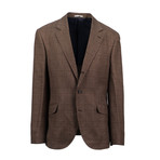 Trapani Wool Blend Suit // Brown (Euro: 54)