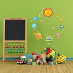 Wall Decal Solar System Planets