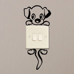 Wall Decal Switch Small Dog Charmer