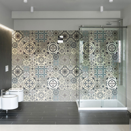Wall Decal Cement Tiles Tango // 60 ct.