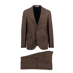 Anzio Wool Blend Suit // Brown (Euro: 50)