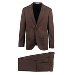 Tivoli Wool Blend Suit // Brown (Euro: 46)