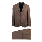 Crotone Wool Blend Suit // Brown (Euro: 50)