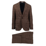 Acerra Wool Blend Suit // Brown (Euro: 44)