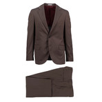 Potenza Wool Blend Suit // Brown (Euro: 44)