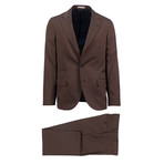 Viterbo Wool Blend Suit // Brown (Euro: 48)