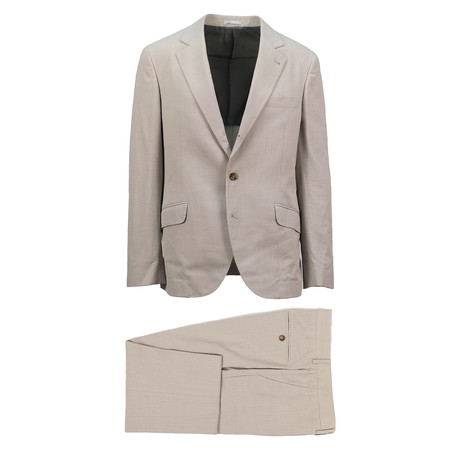 Gela Cotton Blend Suit // Beige (Euro: 48)