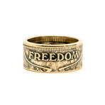 Freedom Coin Ring (Size 4)