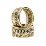 Freedom Coin Ring (Size 6)