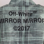 Linen Check Shirt // Mint All Over Black (XS)