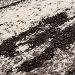 La Morocco Shag // Dark Brown + Dark Gray (5'2"W x 7'5"L)