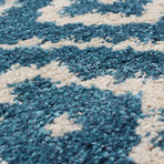 La Morocco Shag // Turquoise (5'2"W x 7'5"L)