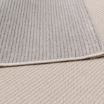 Shimmer // Light Grey (5'W x 7'2"L)