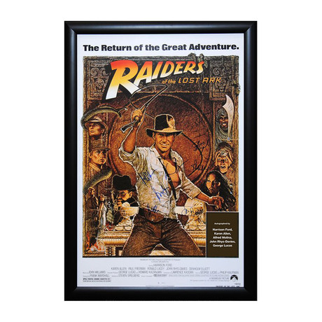 Framed Autographed Poster // Raiders of the Lost Arc