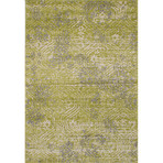 La Morocco Shag // Light Green + Light Gray (5'2"W x 7'5"L)