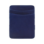Hunterson Leather Magic Coin Wallet // Blue