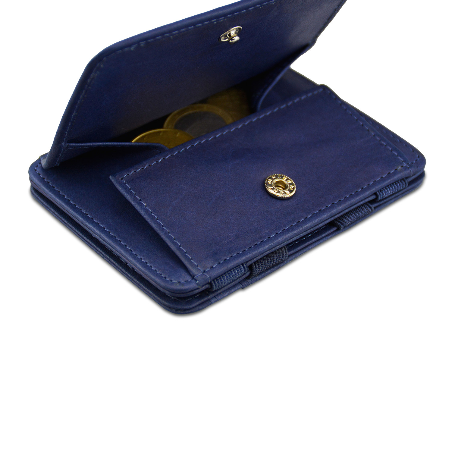 Hunterson Leather Magic Coin Wallet // Blue - Garzini - Touch of Modern