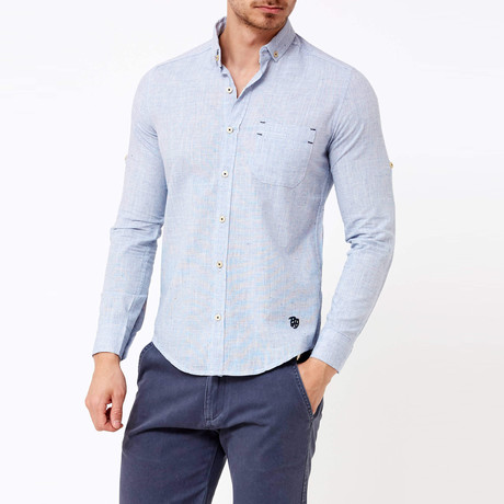 Anton Button-Up Shirt // Blue (S)