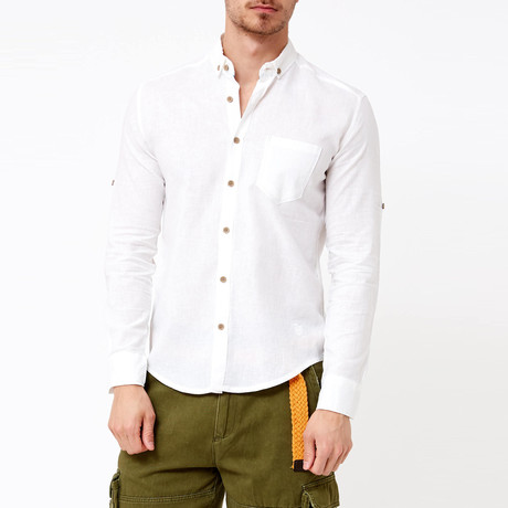 Ethan Button-Up Shirt // White (M)