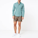 Ethan Button-Up Shirt // Dark Green (M)