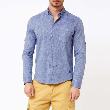 Ethan Button-Up Shirt // Indigo (S)