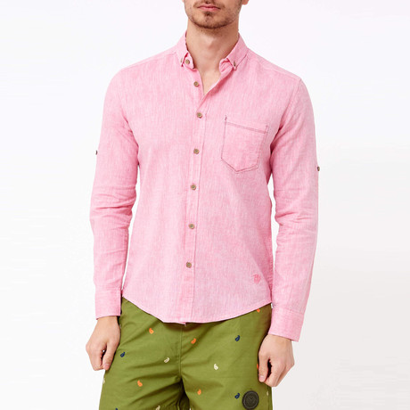 Ethan Button-Up Shirt // Pink (S)