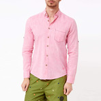 Ethan Button-Up Shirt // Pink (L)