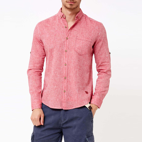 Ethan Button-Up Shirt // Bordeaux (S)