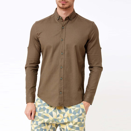 Beck Button-Up Shirt // Khaki (M)