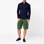 Beck Button-Up Shirt // Navy Blue (L)