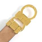 Double Gancio Suede Belt // Gold (40" Waist // 100 cm)