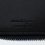 Gancio Print Zip Around Wallet // Black