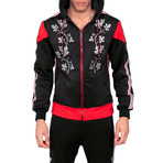 Vines Hood // Black + Red (L)