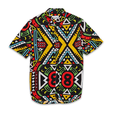 Emblem Woven Shirt // Multi (XS)