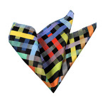 Checkered Silk Handkerchief + Gift Box // Multicolored