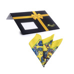 Silk Handkerchief + Gift Box // Yellow + Blue + Red