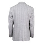 Pal Zileri // Grosseto Plaid Wool Blend Sport Coat // Gray (Euro: 48)