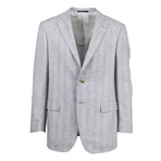 Pal Zileri // Grosseto Plaid Wool Blend Sport Coat // Gray (US: 50R)