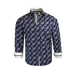 Patrick Modern Fit Long-Sleeve Dress Shirt // Navy (M)