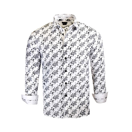 Patrick Modern Fit Long-Sleeve Dress Shirt // White (S)
