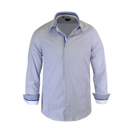 Gregory Modern Fit Long-Sleeve Dress Shirt // Royal (S)