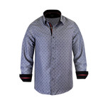 Christopher Modern Fit Long-Sleeve Dress Shirt // Grey (M)