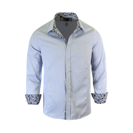 Towner Modern Fit Long-Sleeve Dress Shirt // Blue (S)