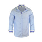 Edison Modern Fit Long-Sleeve Dress Shirt // Blue (M)